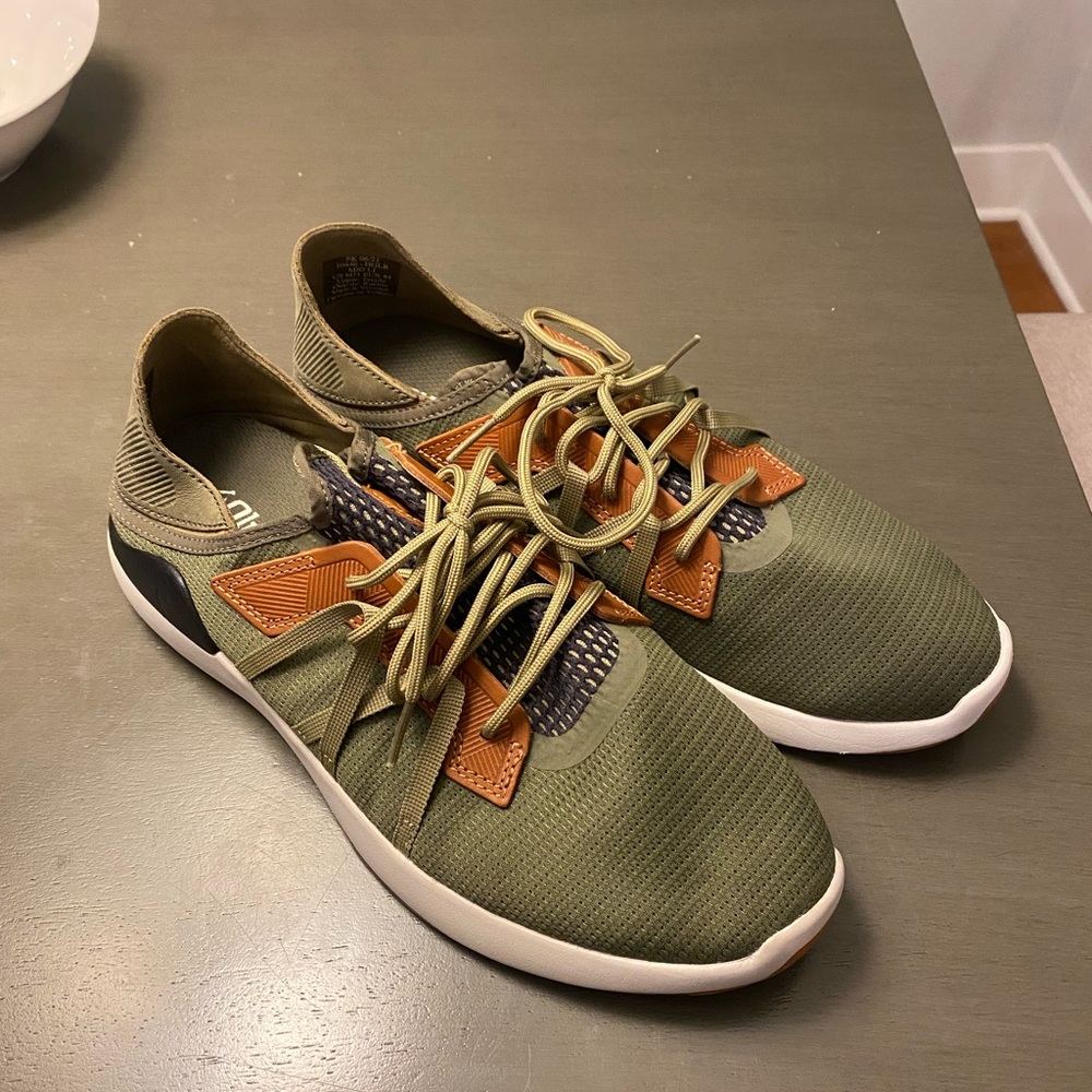 Olukai Men’s LoHi Athletic Sneaker Hunter/Lava Rock Size 11